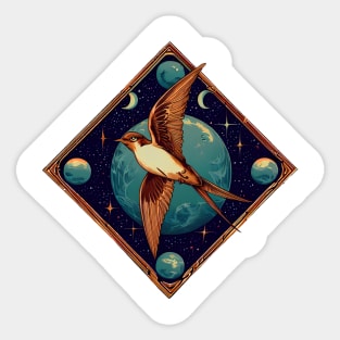 Cosmic Sparrow Sticker